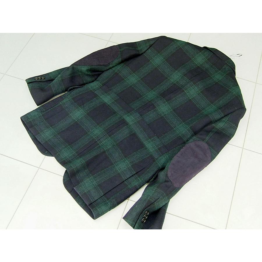 ゴールデンベア Golden Bear メンズ M ジャケット プレミアムコレクション ウール ネイビー グリーン チェック 44331 | Golden Bear | 01