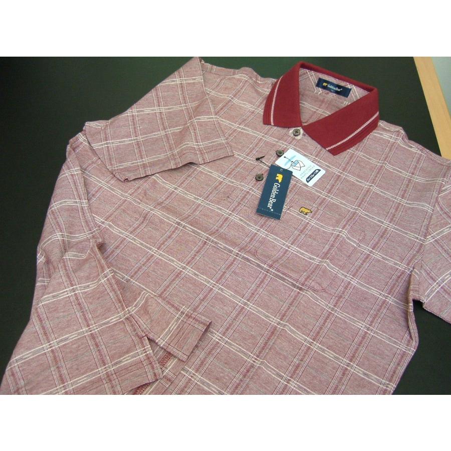 ゴールデンベア Golden Bear メンズ S ポロシャツ 半袖 レッド 送料無料 550 | Golden Bear | 02