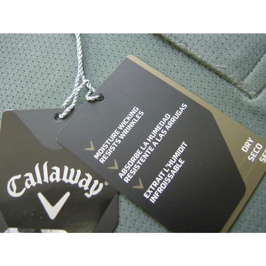 キャロウェイゴルフ Callaway Golf メンズ M ポロシャツ 半袖 速乾 ストレッチ グレー 送料無料 | Callaway | 01