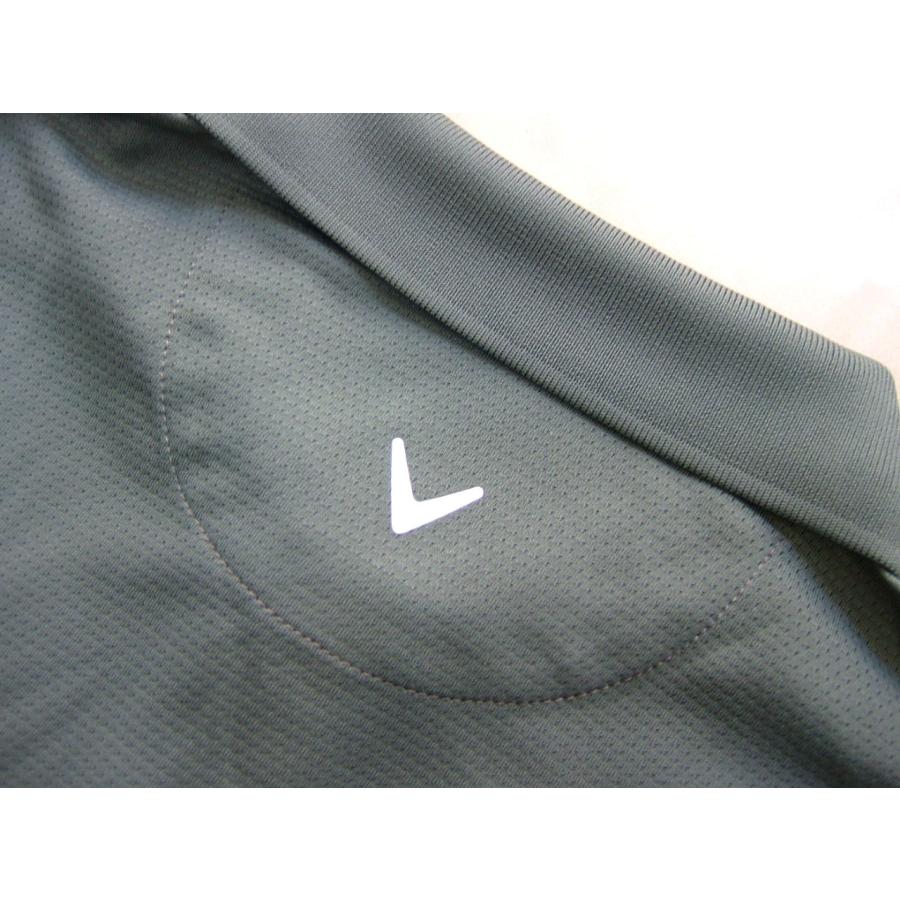 キャロウェイゴルフ Callaway Golf メンズ M ポロシャツ 半袖 速乾 ストレッチ グレー 送料無料 | Callaway | 03