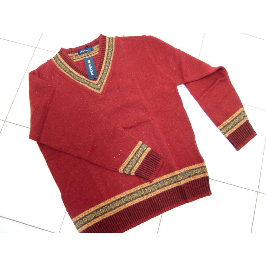 未使用 ゴールデンベア ウォッシャブル Vネック ニット ワイン LL 他3点 未使用 ゴールデンベア ウォッシャブル Vネック ニット ワイン LL 他3点