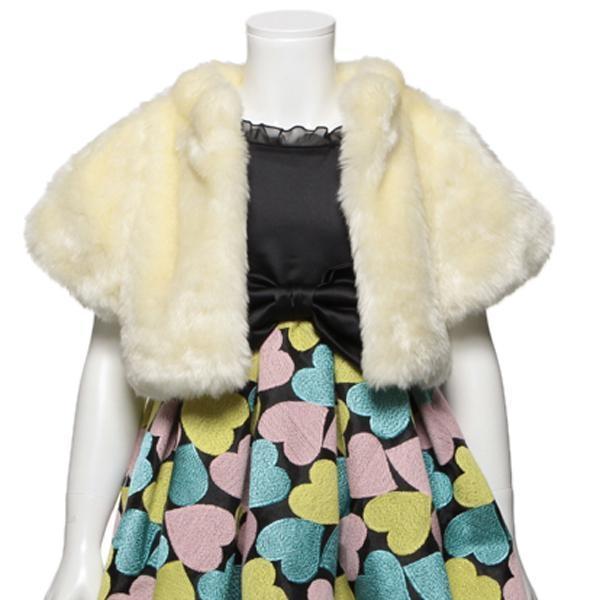 mezzo piano メゾピアノ Mezzo フェイクファーボレロ 120 130 日本製