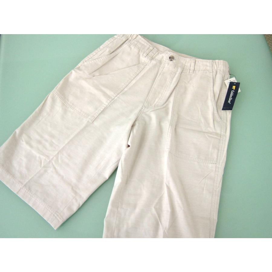 ○ゴールデンベア Golden Bear メンズ M ハーフパンツ 76〜84 ベージュ 135 | Golden Bear