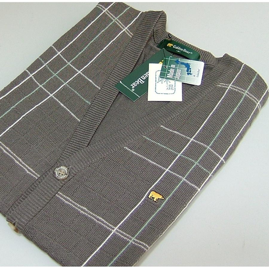 Golden Bear（ゴールデンベア） 新品 メンズ L ベスト 日本製 チェック 麻混 濃茶ブラウン 374 : PROK - 通販 ...