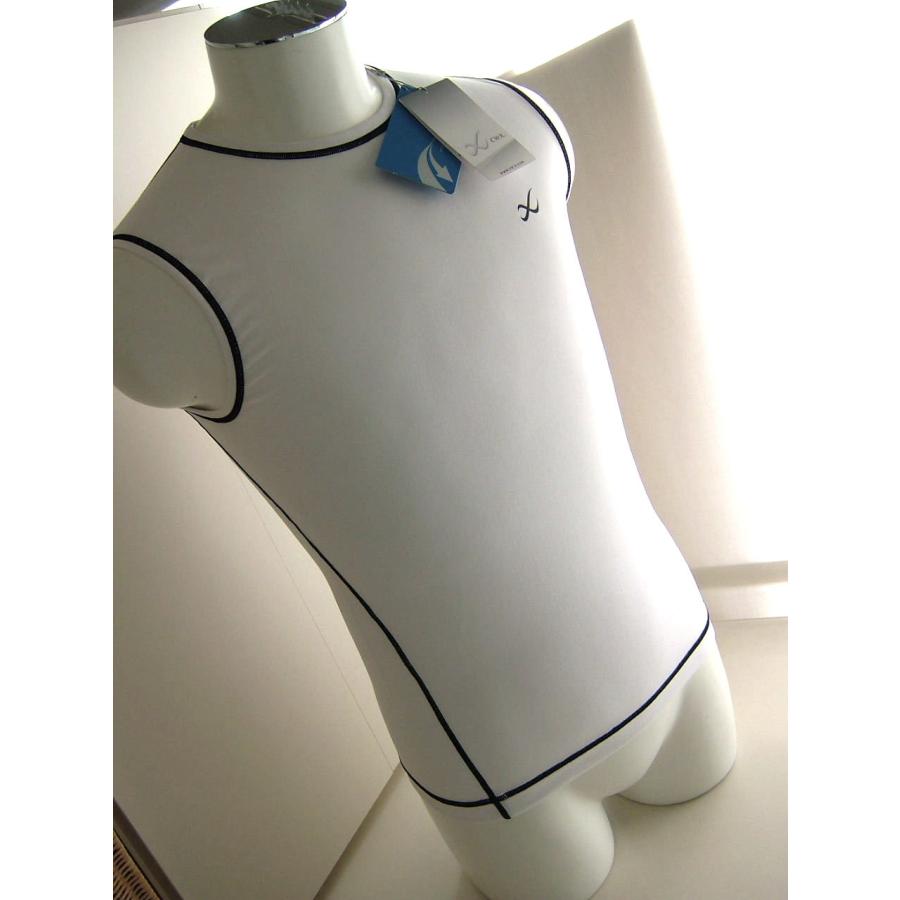 CW-X メンズ M ノースリーブ ヘルサTR ホワイト 吸汗速乾 送料無料 | CW-X