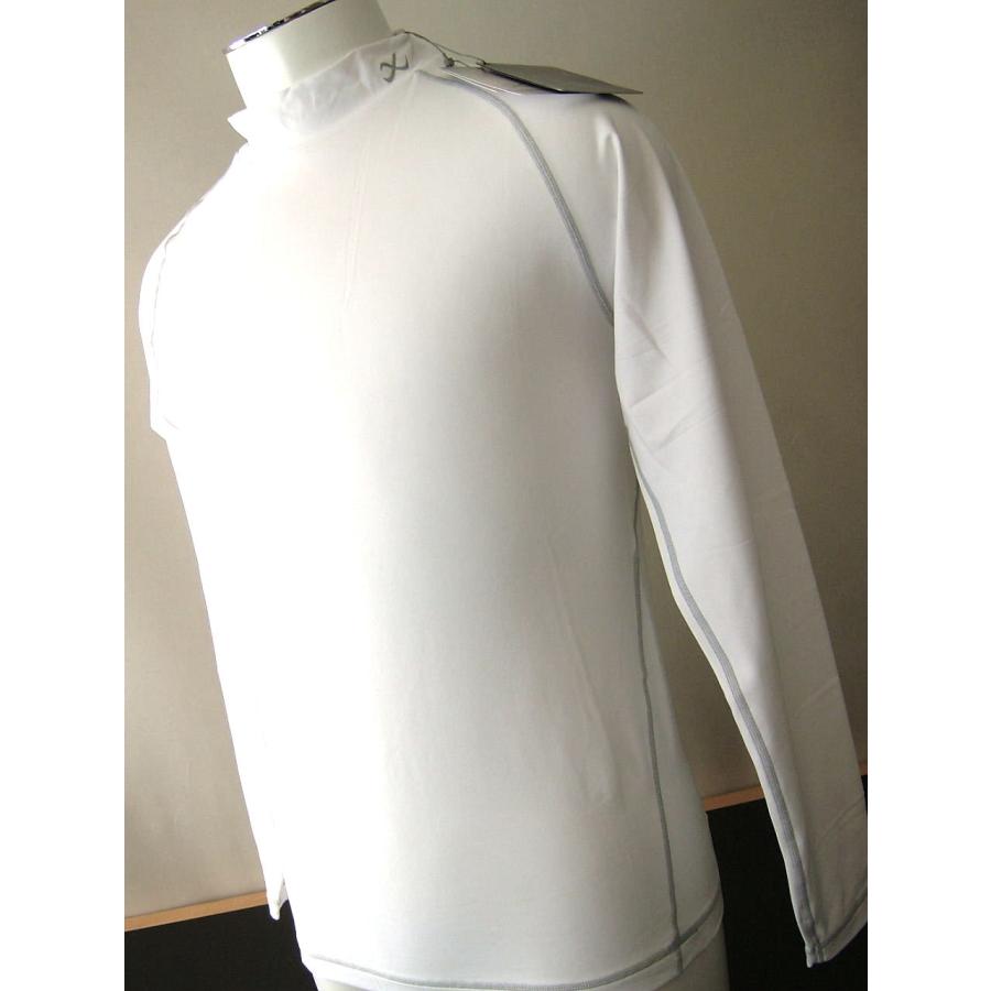 CW-X ワコール メンズ LL Tシャツ 長袖 ホワイト X-FIT ハイネック