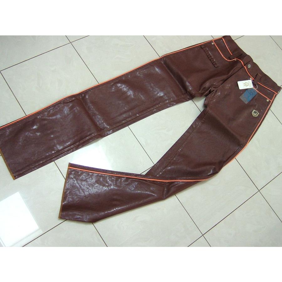 Russeluno（ラッセルノ） メンズ S パンツ レザー ブラウン : PROK