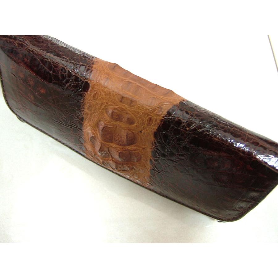 特大容量 厳選特選品 背ワニ革カイマン 本革レザー 長財布 ロングウォレット クロコダイル ホーンバックの画像