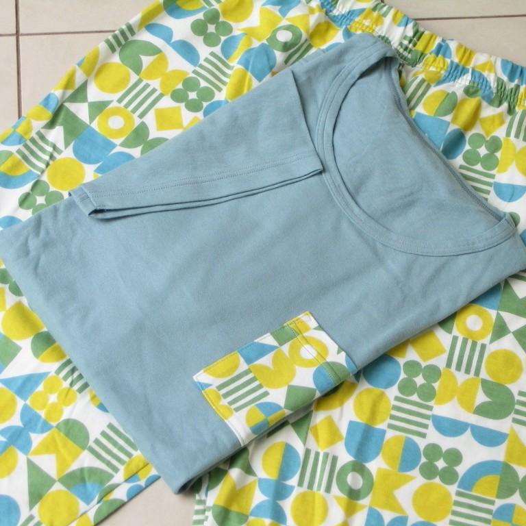 ワコール Bros ブロス メンズ M ルームウェア パジャマ 半袖 日本製 ブルー 355 K355gh02m Prok 通販 Yahoo ショッピング