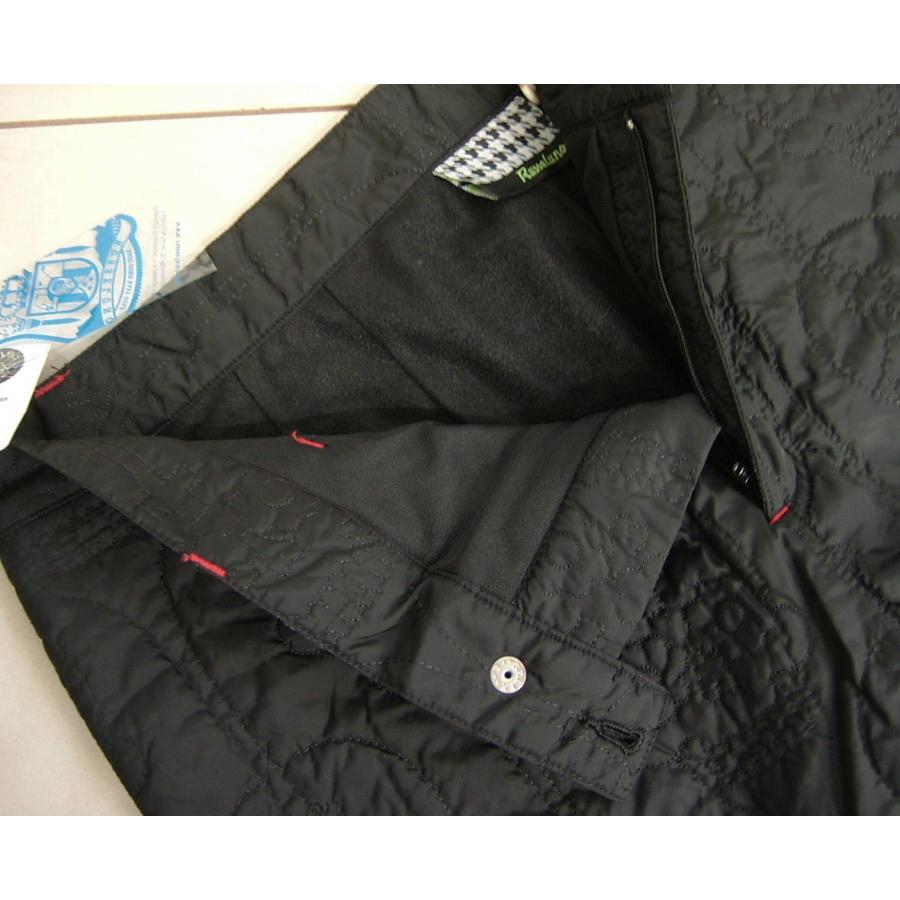 Russeluno（ラッセルノ） 黒ブラック キルティング中綿パンツ M 4
