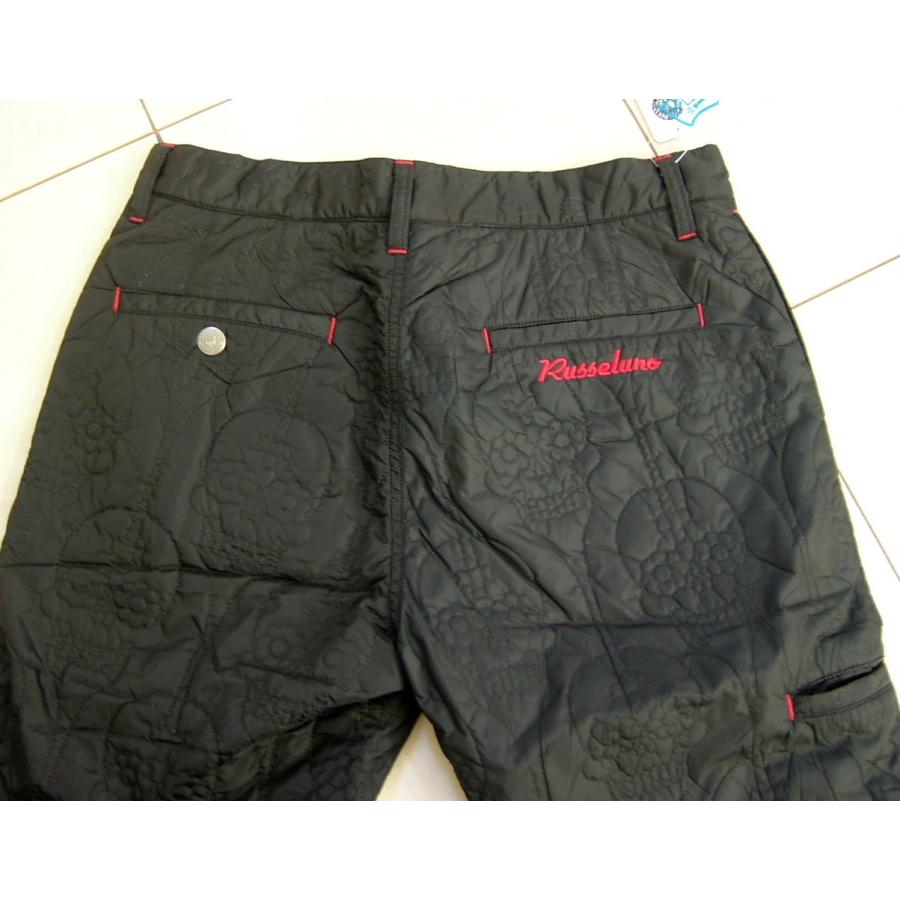 Russeluno（ラッセルノ） 黒ブラック キルティング中綿パンツ M 4