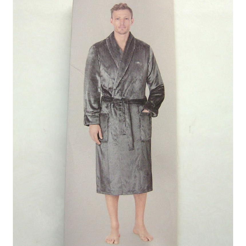 トミーバハマ Tommy Bahama メンズ ガウン SML ルームウェア ローブ 織柄 灰グレー | Tommy Bahama | 02