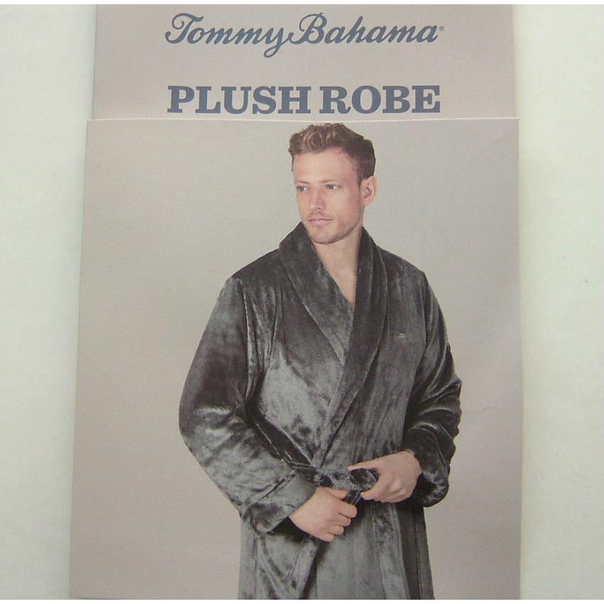トミーバハマ Tommy Bahama メンズ ガウン SML ルームウェア ローブ 織柄 灰グレー | Tommy Bahama | 06