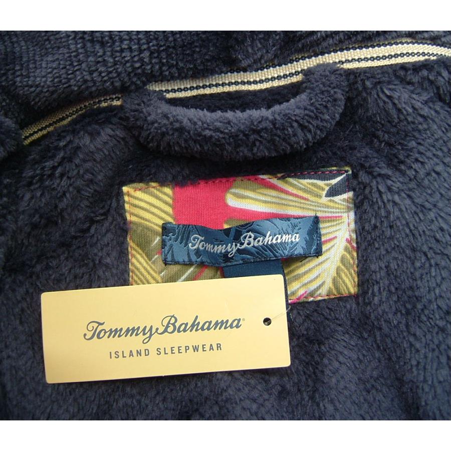 トミーバハマ Tommy Bahama メンズ ガウン SML ルームウェア ローブ 織柄 紺ネイビー | Tommy Bahama | 04