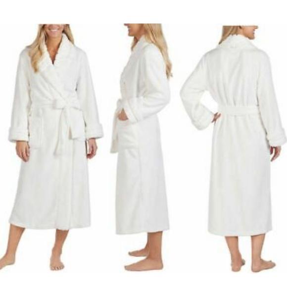 キャロルホフマン Carole Hochman レディース SML フリーサイズ ガウン ラグジュアリー ローブ ホワイト |  | 01