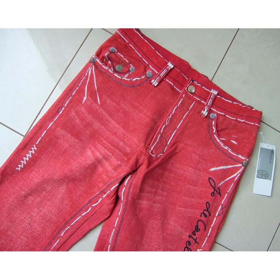 カステルバジャック CASTELBAJAC メンズ 44 W78 80 82 ストレッチ デニム風 パンツ ストレッチ 赤レッド 新品 | CASTELBAJAC | 05