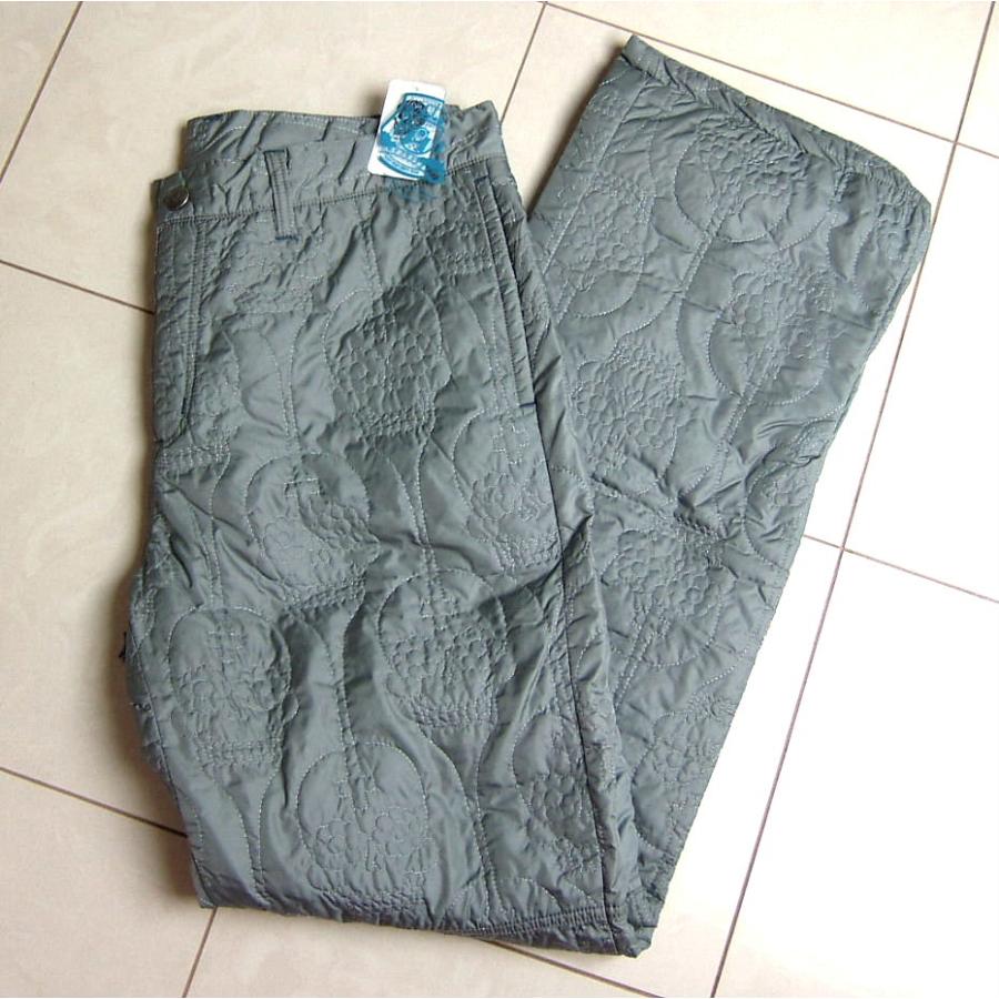 Russeluno ラッセルノ 銀灰 キルティング中綿パンツ L 5 ゴルフ