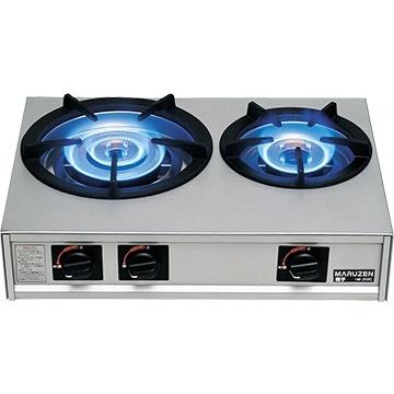 業務用マルゼンガスコンロ　m-212C マルゼン ガステーブルコンロ＜親子＞ 業務用厨房機器 M-212C