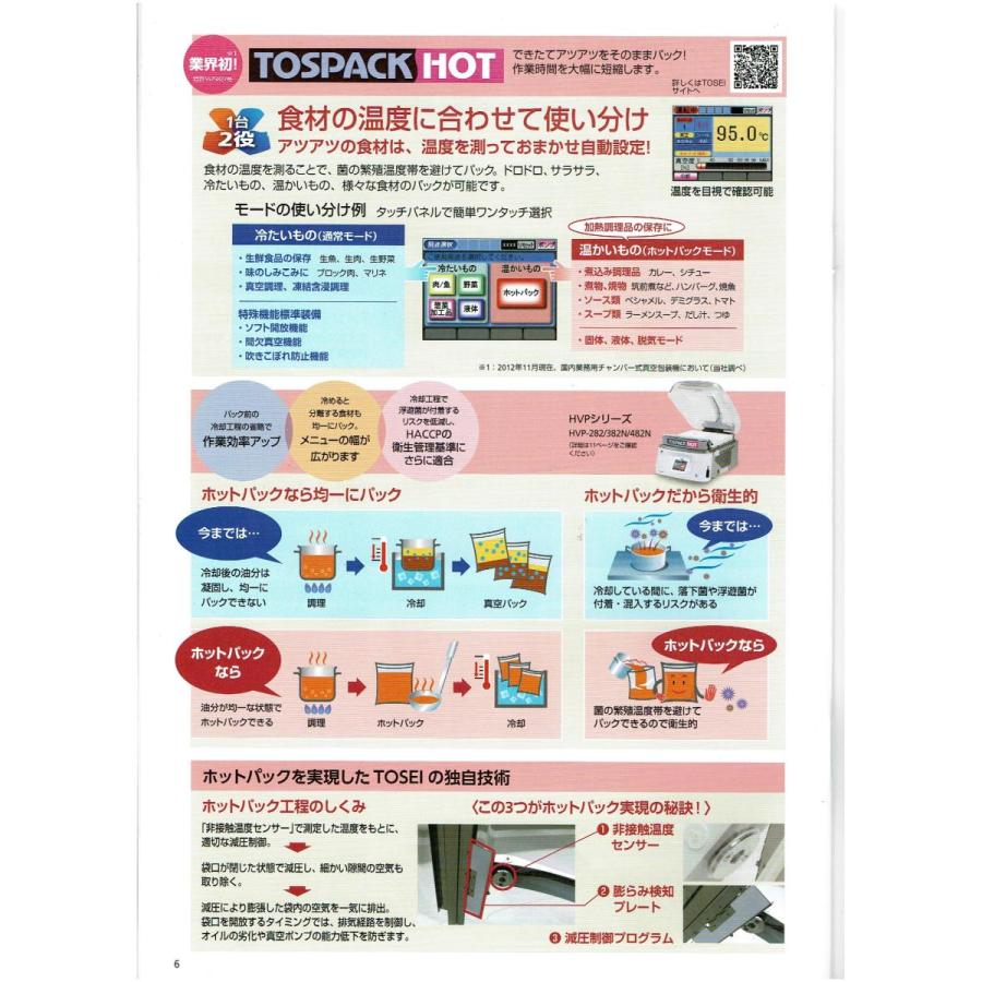 1台２役真空包装機・ホットパック HVP-282N  チャンバー7Lの画像