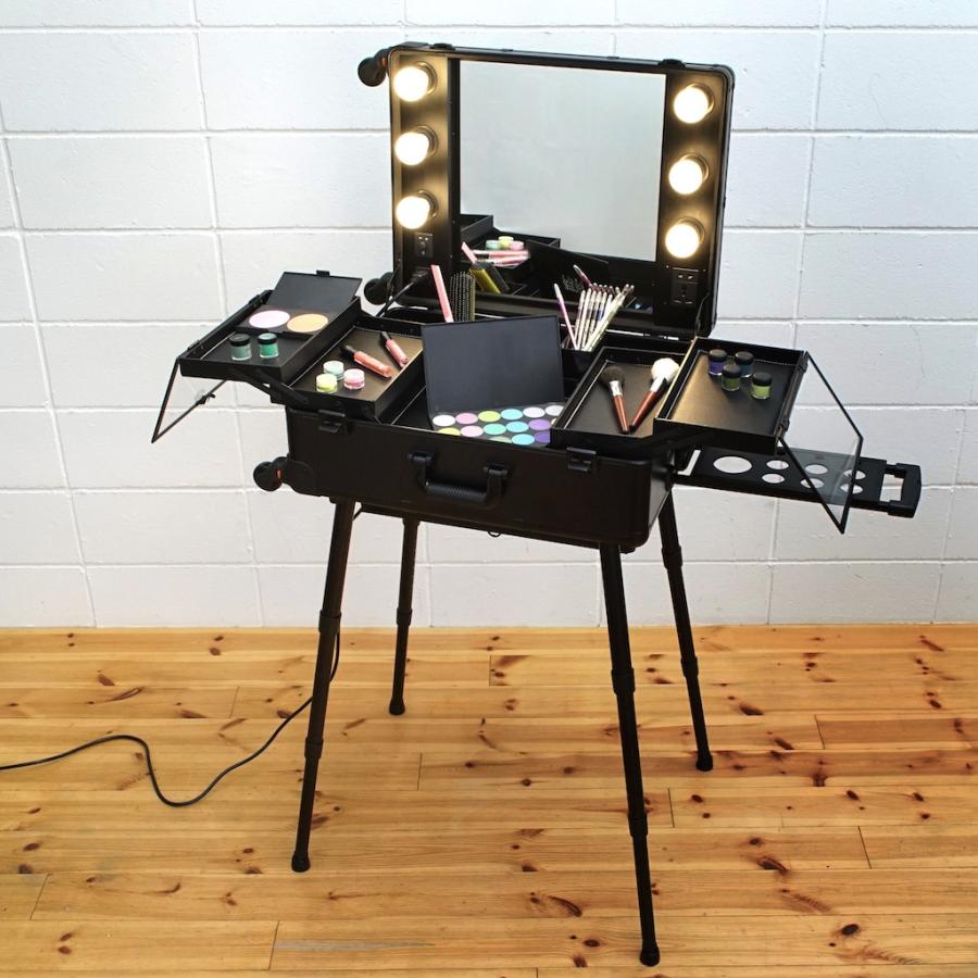 メイクステーションBLACK_キャスター4輪タイプ