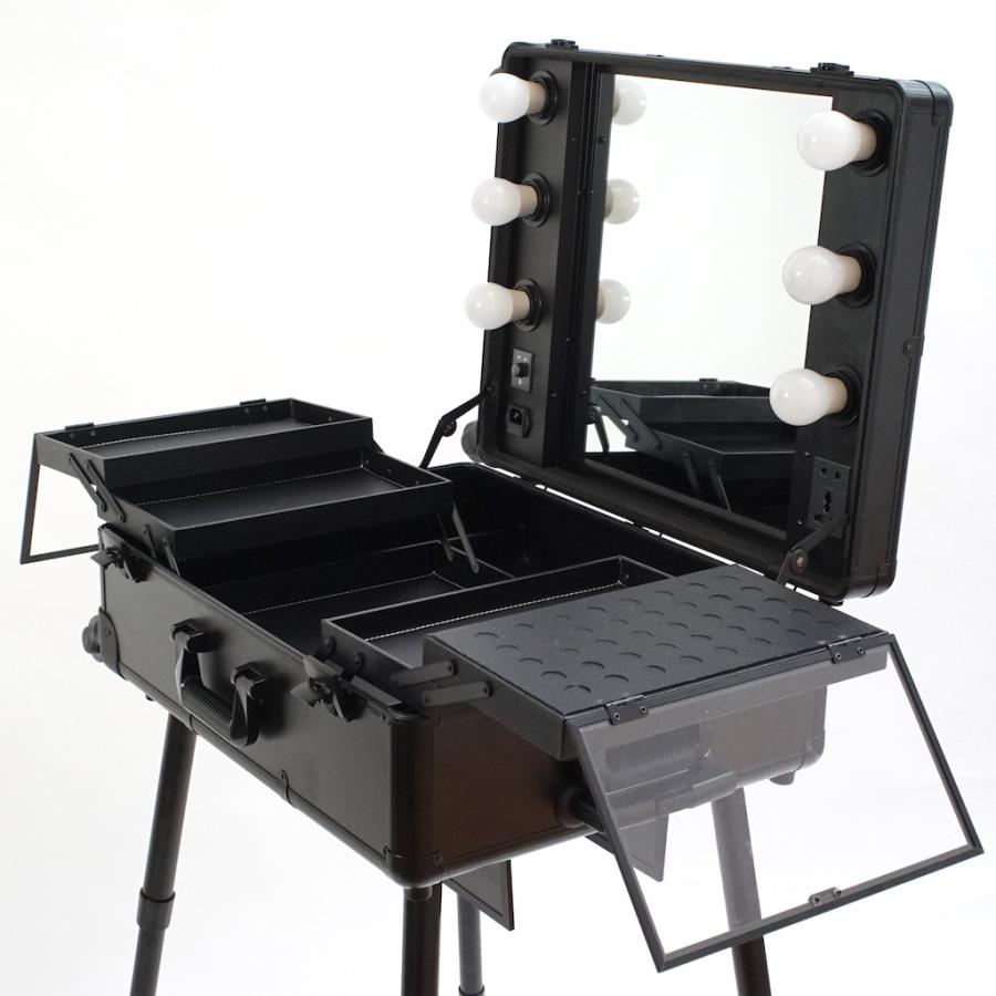 メイクステーションBLACK_キャスター4輪タイプ