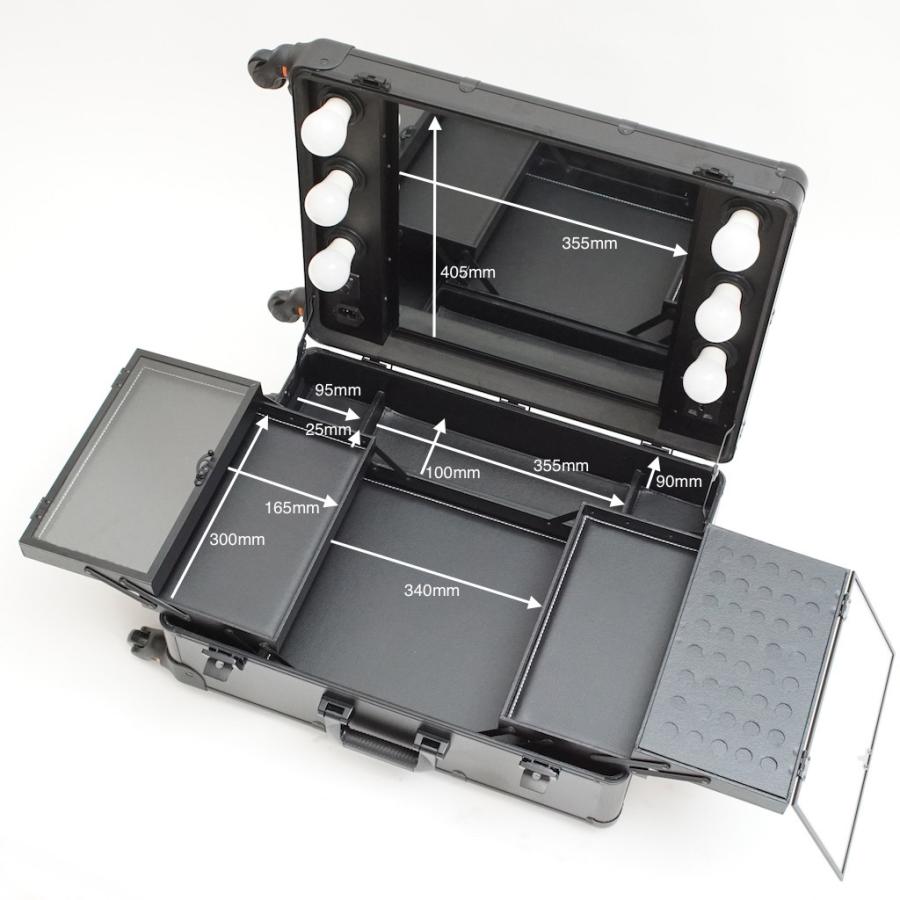 メイクステーションBLACK_キャスター4輪タイプ