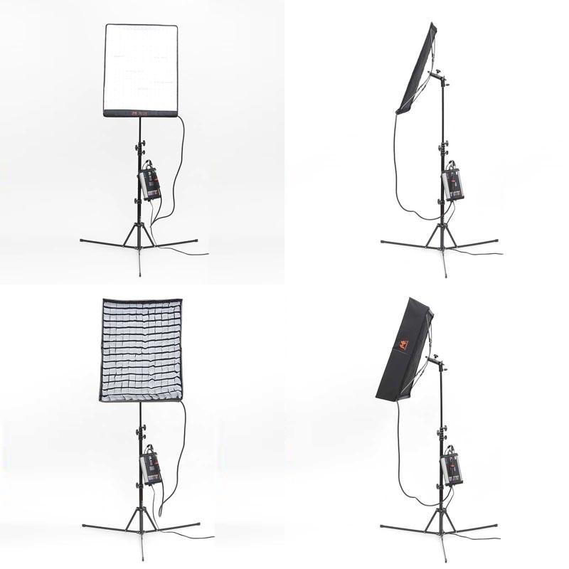 【2個セット】ロールフレックスLED 撮影用ライト　色温度可変タイプ50w 2個セット】ロールフレックスLED 撮影用ライト 色温度可変タイプ50w 2