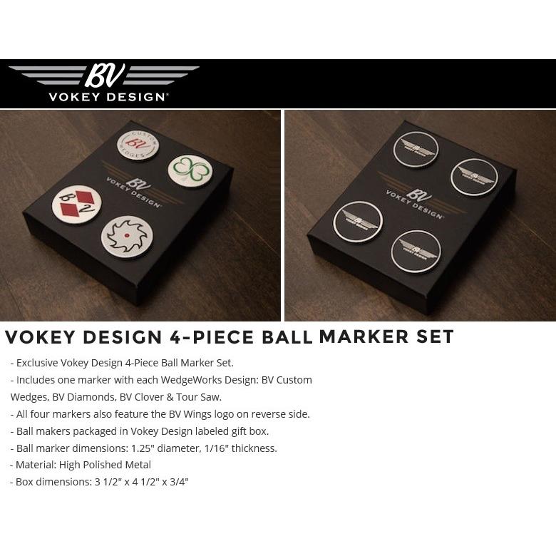 Titleist Vokey Design 4-Piece Ball Marker Set タイトリスト Titleist Vokey Design 4-Piece Ball Marker Set タイトリスト