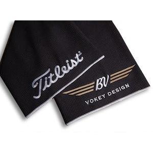 Titleist Vokey Aqua-Lock Caddy Towel-Black タイトリスト Titleist Vokey Aqua-Lock Caddy Towel-Black タイトリスト
