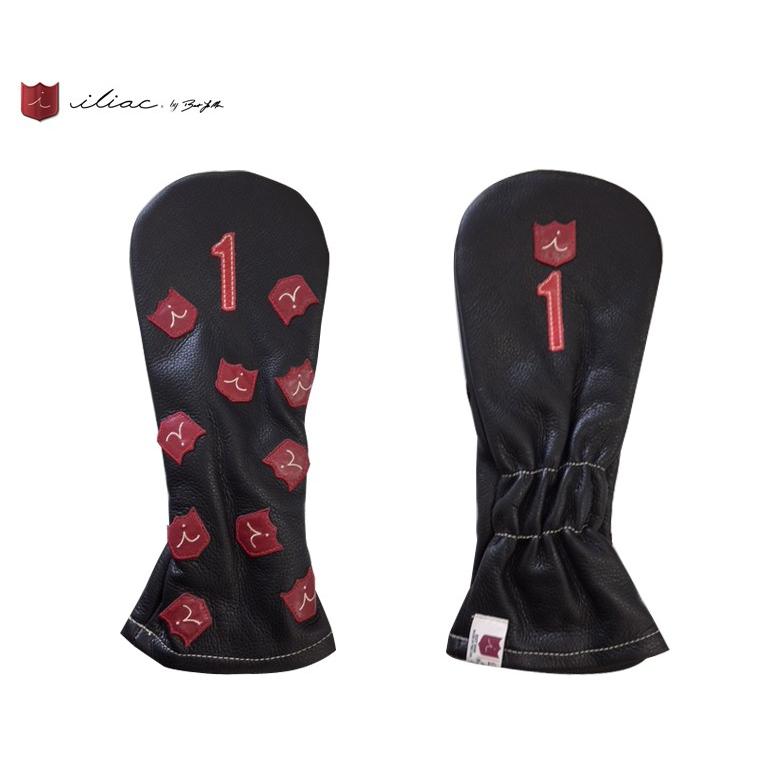 iliac Golf Dancing Crests Driver Head Cover (Black) イリアック 