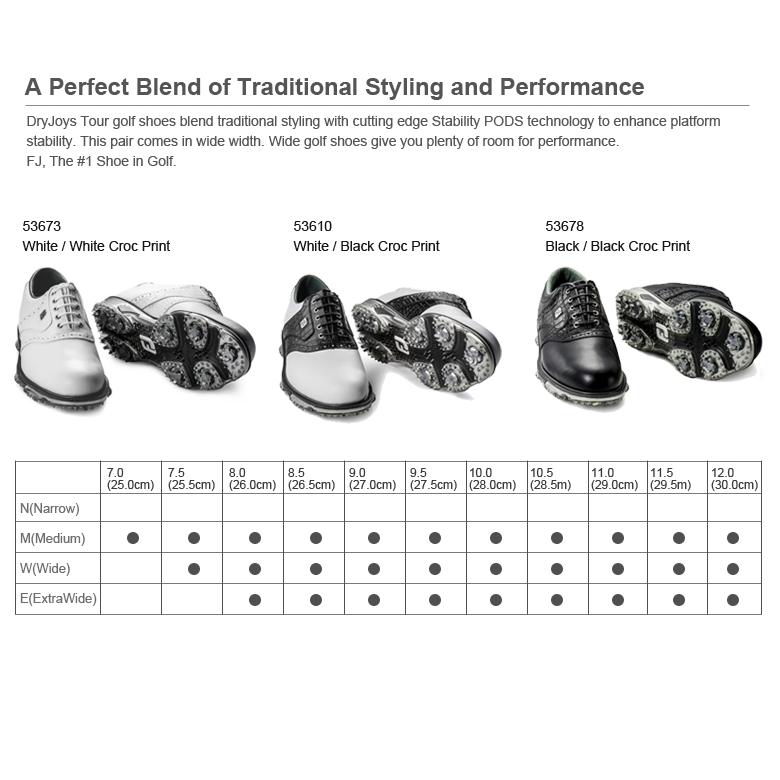 ✨美品✨ 在庫あり！FootJoy DryJoys Tour Golf Shoes フットジョイ ドライジョイツアー ゴルフ シューズ 【K2875503126】(16728円)