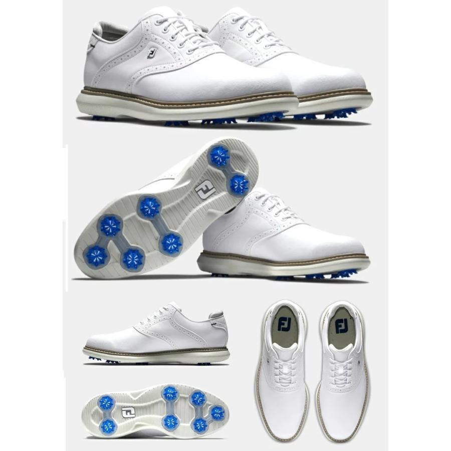 FootJoy Traditions Saddle Golf Shoes - White フットジョイ