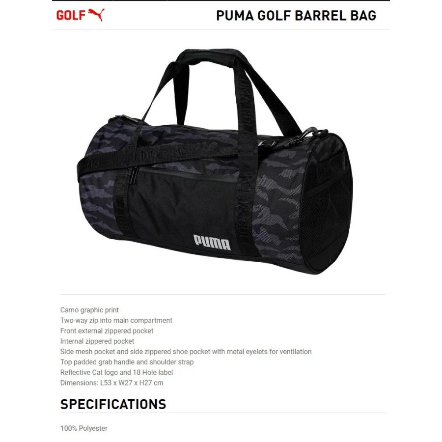 PUMA（プーマ） Puma Golf Barrel Bag プーマゴルフ バレル バッグ