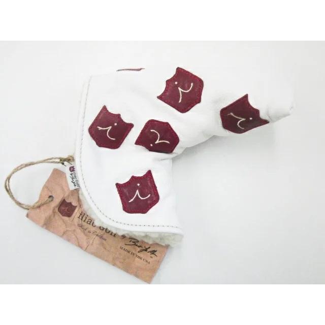 iliac Golf Dancing Crests Blade Putter Headcover (Pure White 