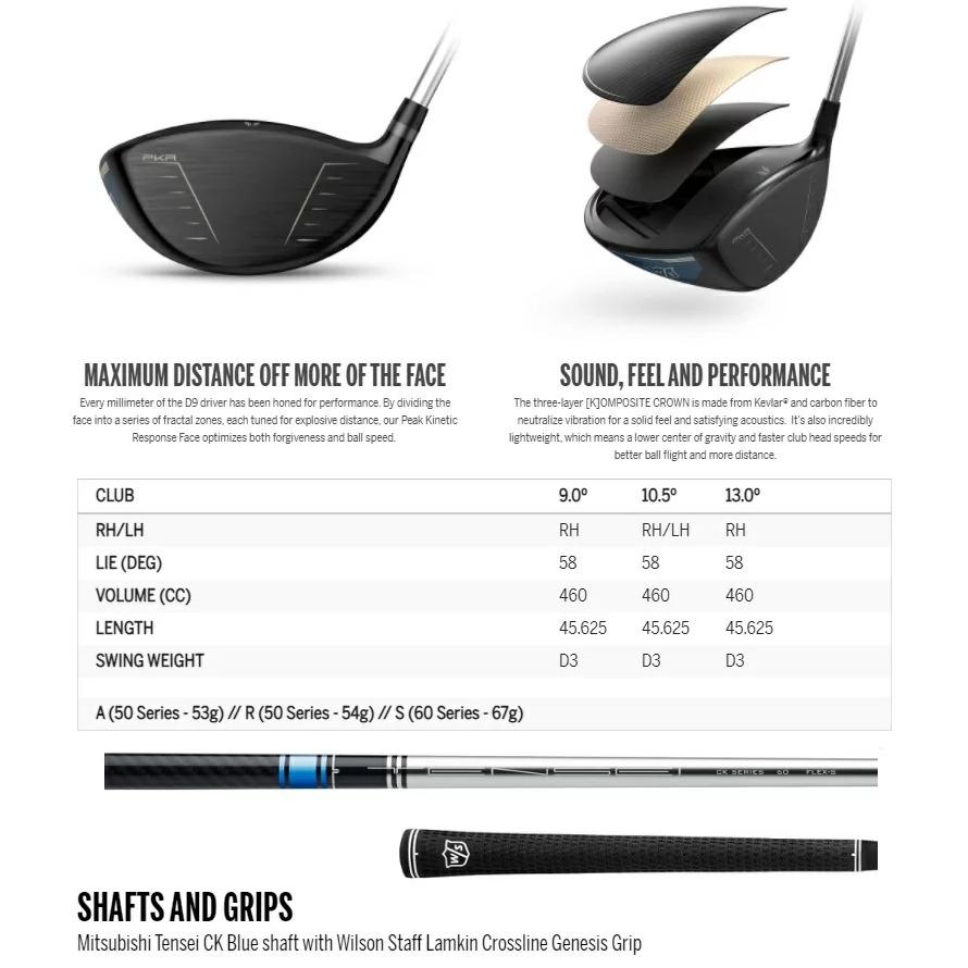 Wilson Staff（ウィルソンスタッフ） 在庫あり！Wilson Staff D9