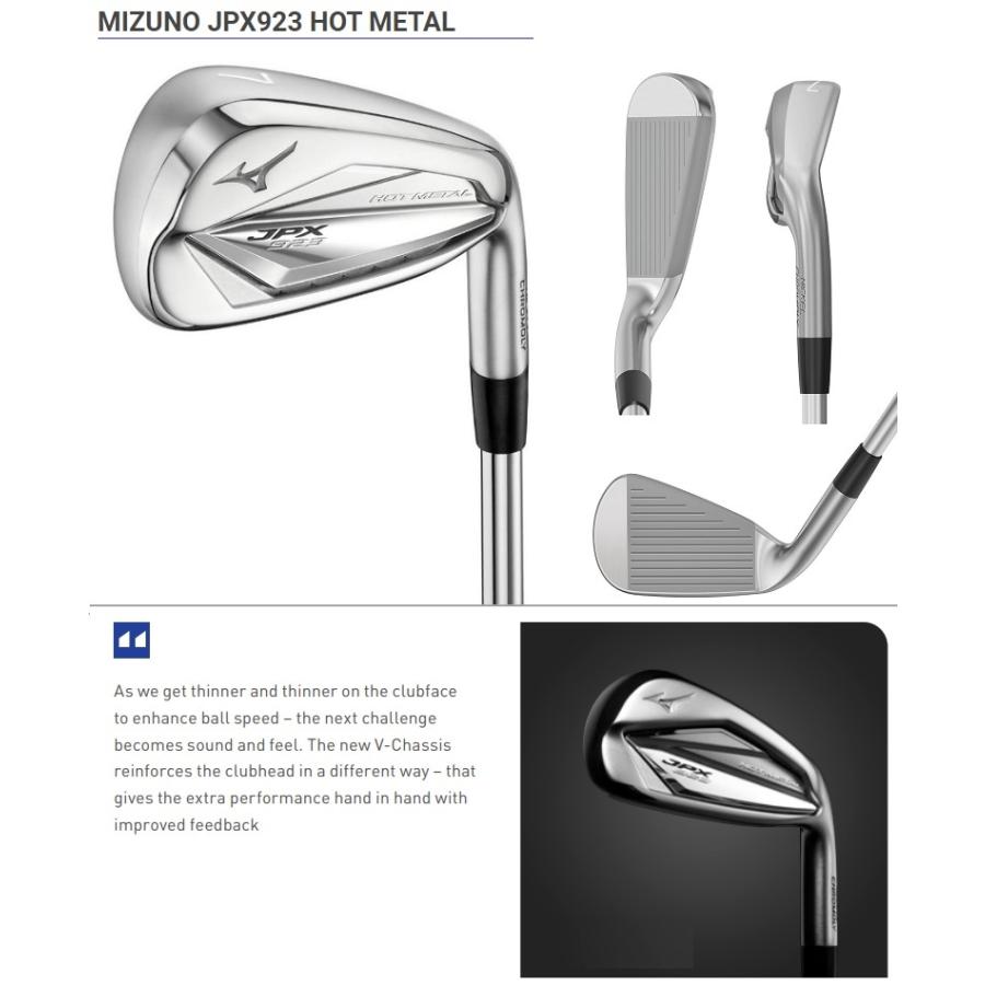 Mizuno USA JPX923 Hot Metal Iron ミズノUSA JPX 923 ホットメタル アイアン 5-9P(6本セット) メーカーカスタムシャフト対応モデル｜prolinegolf｜03