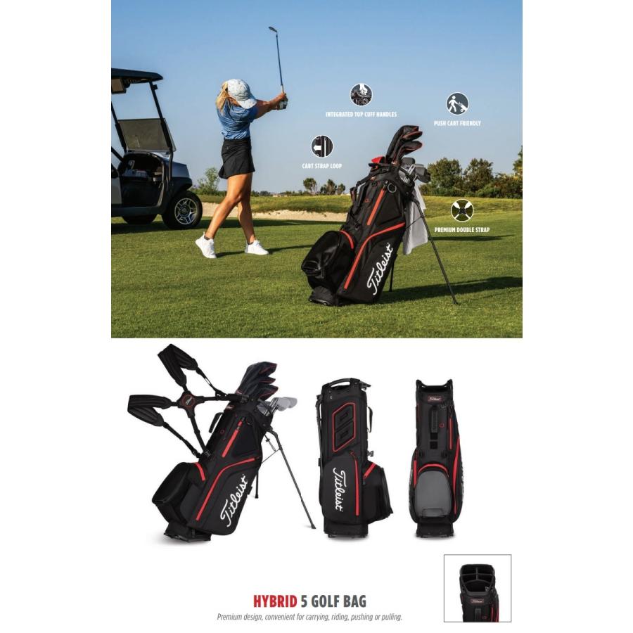 Titleist 2022 Hybrid 5 Stand Bag タイトリスト ハイブリッド Titleist 2022 Hybrid 5 Stand Bag タイトリスト ハイブリッド
