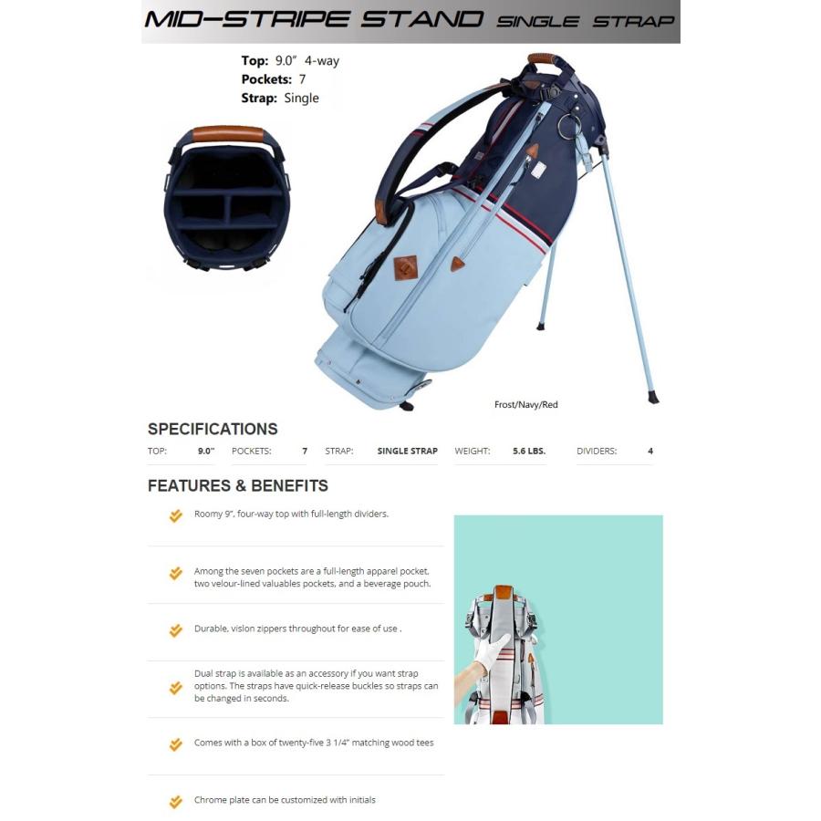 Sun Mountain Mid-Stripe Single Strap Stand Bag サン マウンテン ミッドストライプ シングル ストラップ スタンド バッグ｜prolinegolf｜02