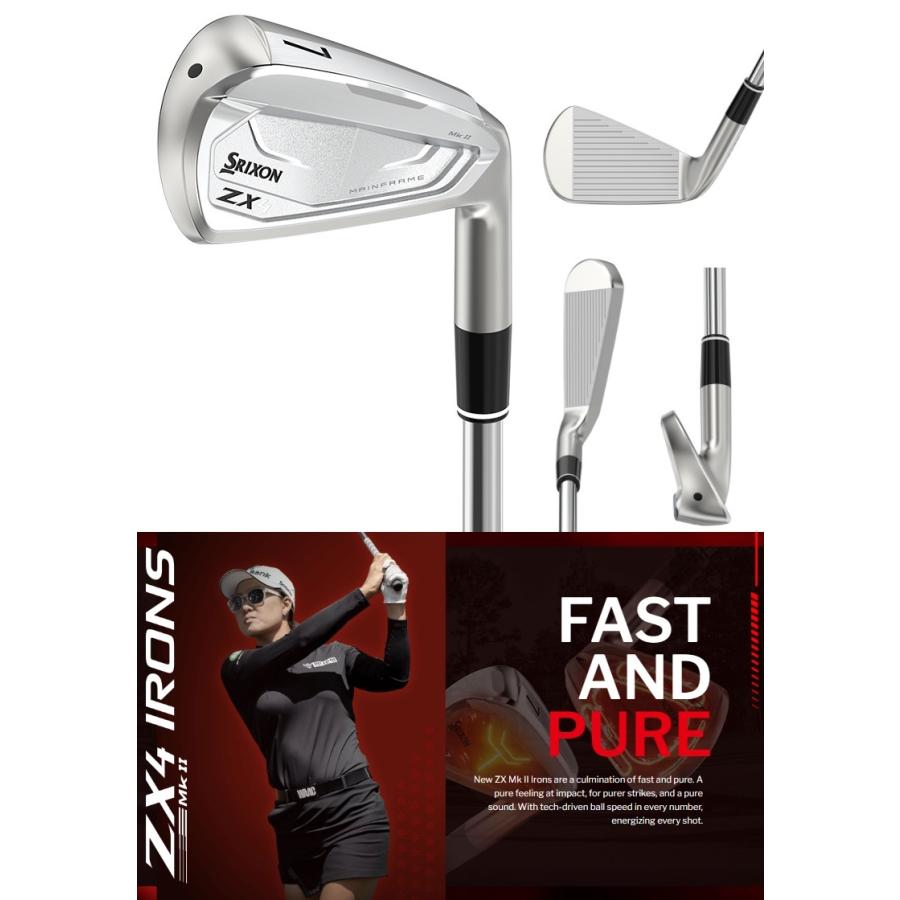 Srixon Women's ZX4 MK II Iron スリクソン レディース ZX4 MK2 アイアン (5本セット