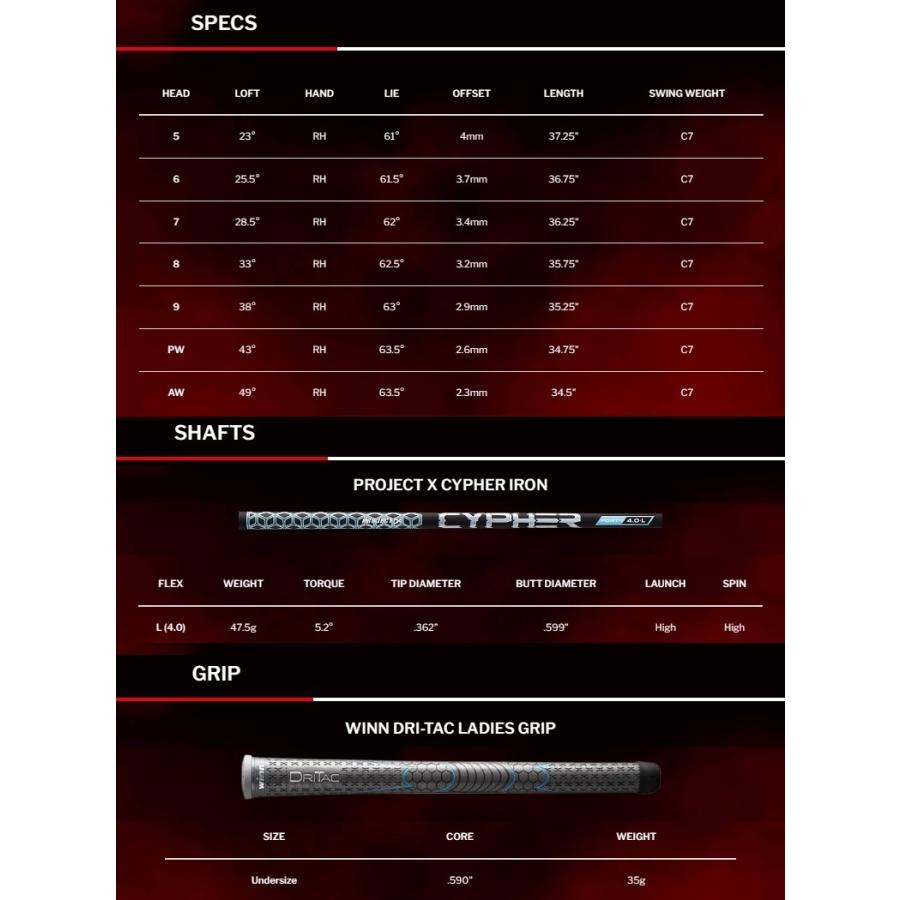 Srixon Women's ZX4 MK II Iron スリクソン レディース ZX4 MK2 アイアン (5本セット