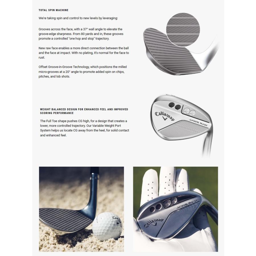 レフティモデル)Callaway JAWS Raw Full Toe Chrome Wedgeキャロウェイ 