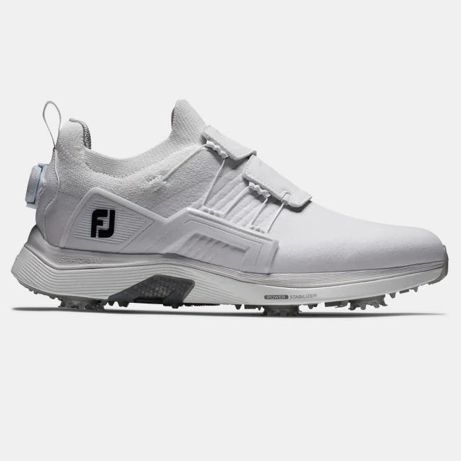 FootJoy HyperFlex Carbon Boa Golf Shoes (White / Grey) フット