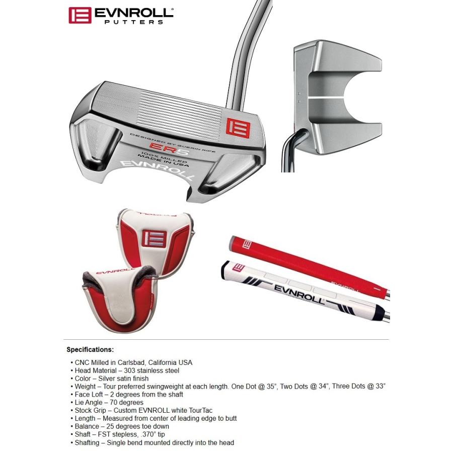お買い得！ Evnroll ER5 Hatchback Mallet Putter イーブンロール ER5 ハッチバック マレット パター 【IQY6879347255】(24765円)
