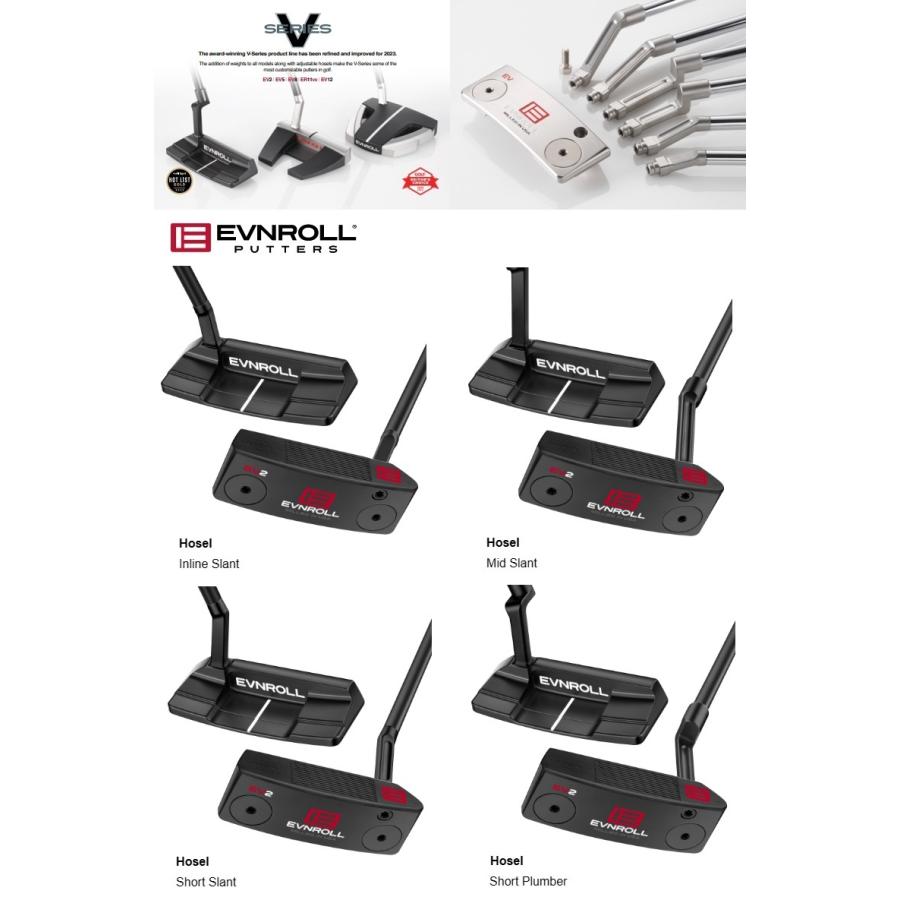 EVNROLL（イーブンロール） Evnroll EV2 Black Mid Blade Putter EV2
