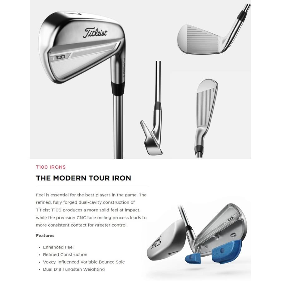 Titleist 2023 T100 Iron タイトリスト アイアン 5本セット Titleist 2023 T100 Iron タイトリスト アイアン 5本セット