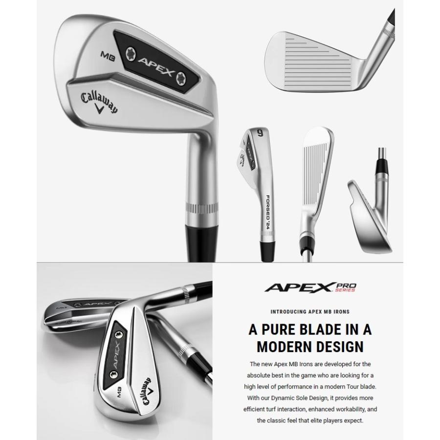 Callaway Apex MB Iron キャロウェイ エイペックス マッスルバック アイアン 6本セット メーカーカスタムシャフトモデル｜prolinegolf｜02