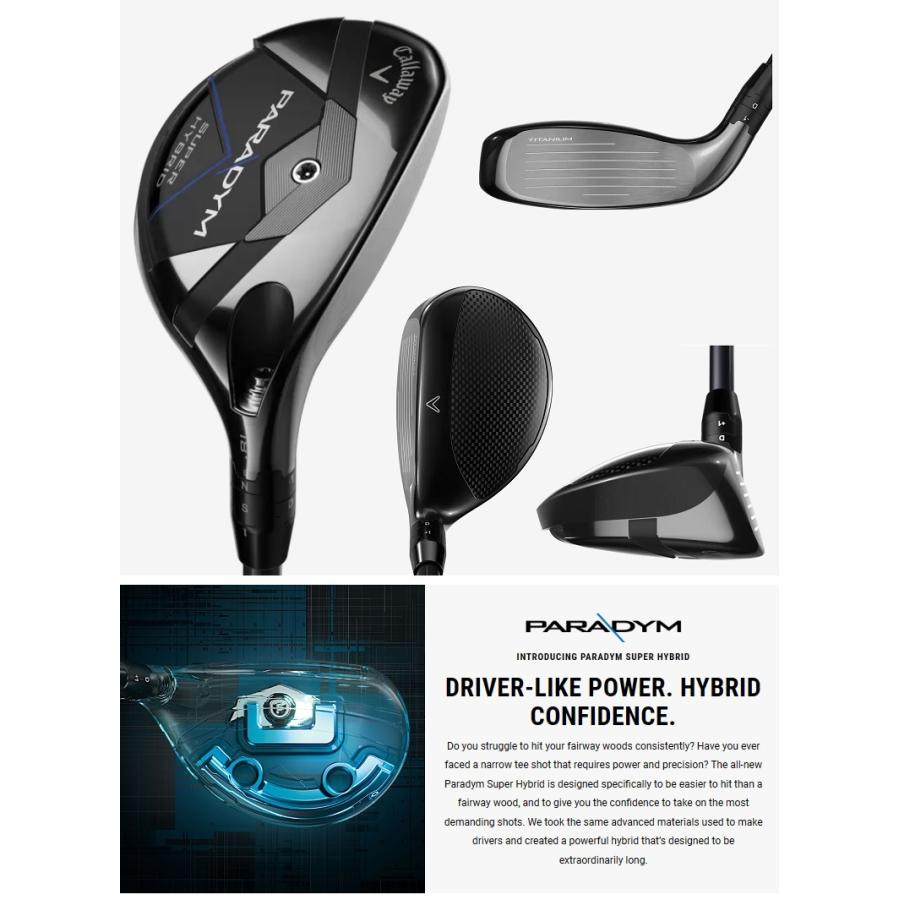 (レフティモデル)Callaway Paradym Super Hybrid キャロウェイ パラダイム スーパー ハイブリッド メーカーカスタムシャフトモデル｜prolinegolf｜02