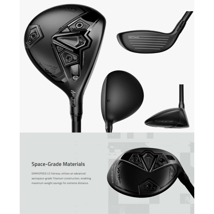 (レフティモデル) Cobra Golf Darkspeed LS Fairway Wood コブラゴルフ ダークスピード LS フェアウェイウッド メーカーカスタムシャフトモデル｜prolinegolf｜02