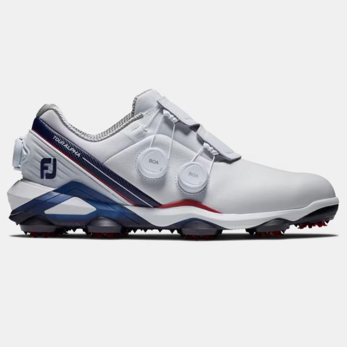 FootJoy Tour Alpha Triple BOA Golf Shoes White/Red フットジョイ ツアー アルファ トリプル ボア ゴルフ シューズ 55542 FootJoy（フットジョイ） FootJoy Tour Alpha Triple BOA Golf Shoes