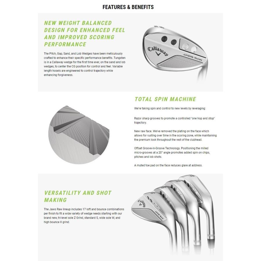 Callaway（キャロウェイ） 即納可！Callaway JAWS Raw Face Chrome